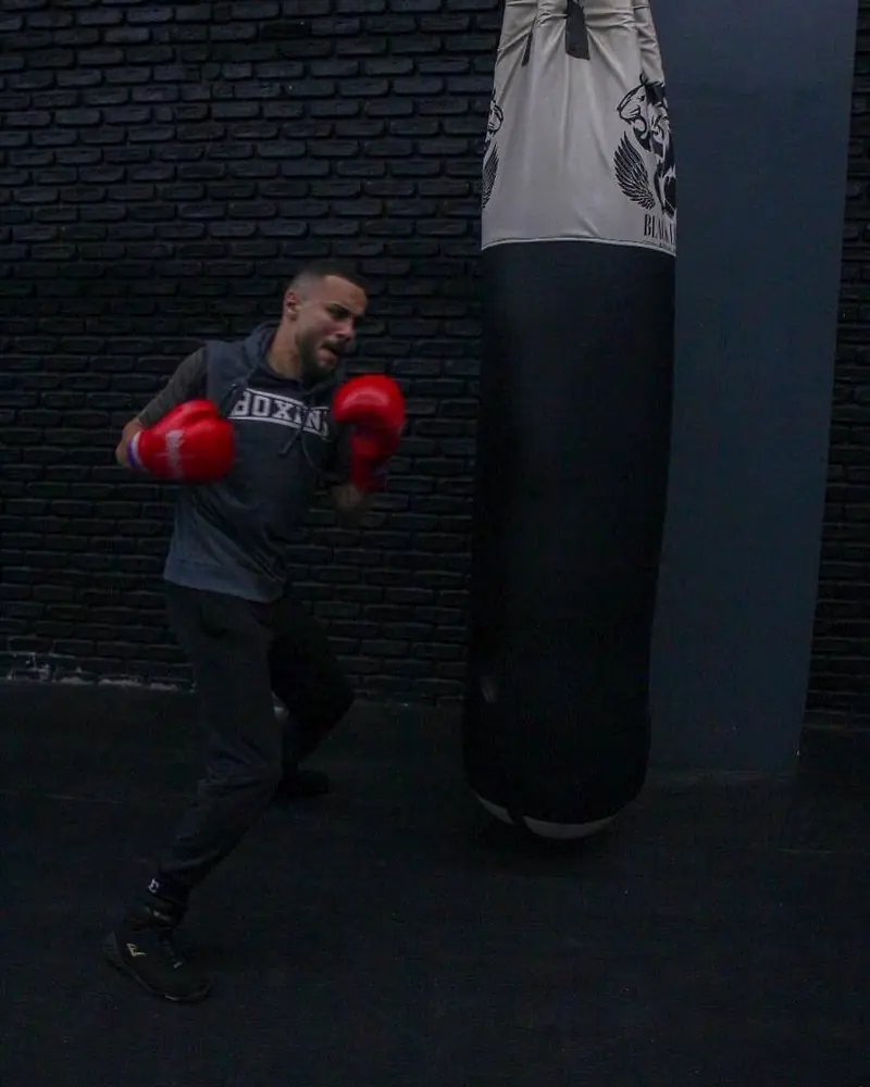 Abdelrahman Magdy boxing training